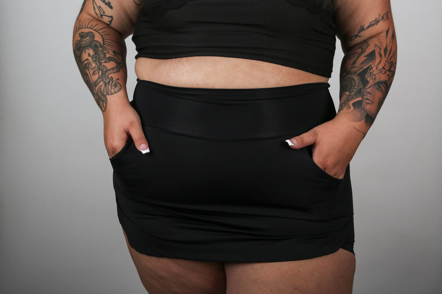 Falda Short Sport Negra