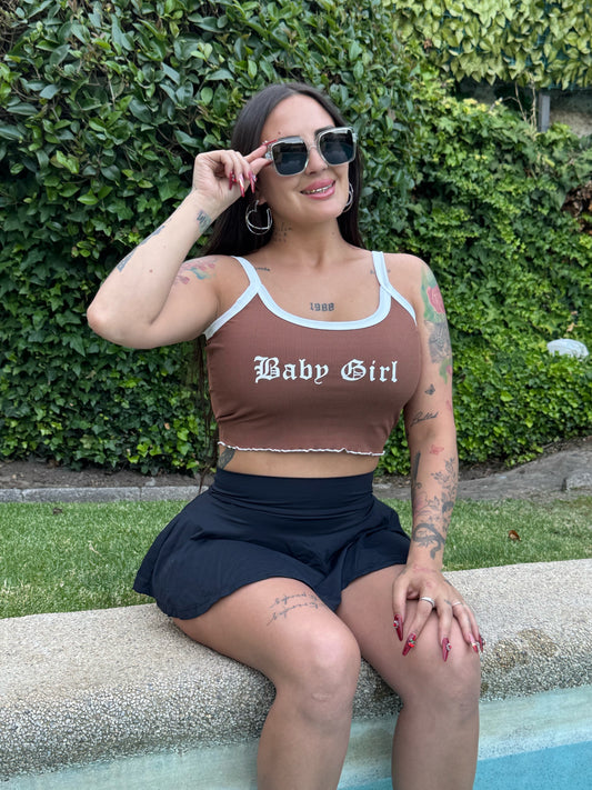 Crop Top Baby Girl Cafe