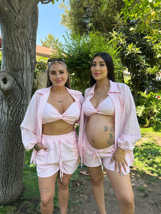 Conjunto 3 piezas Rosado