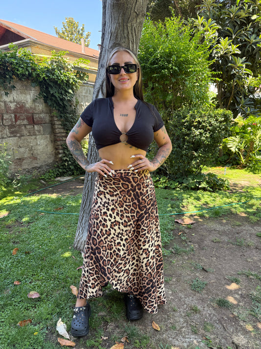 Maxi Falda Ajustable - Animal Print Salvaje