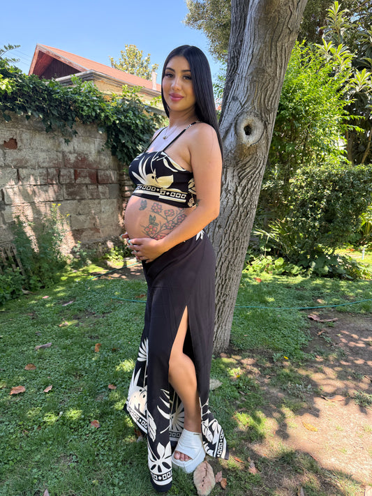 Conjunto HippieChic Negro-Crema