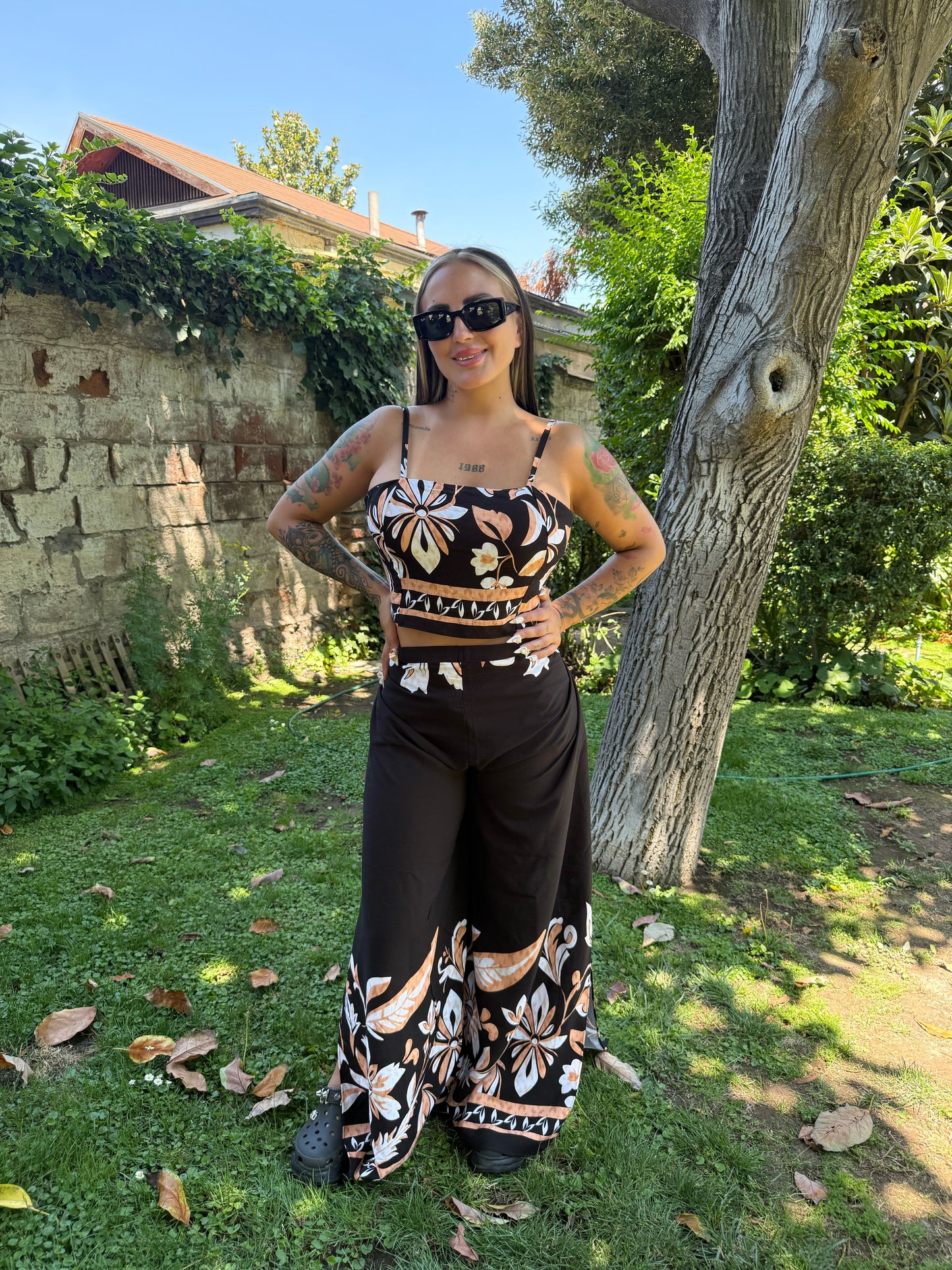 Conjunto HippieChic Negro-Caramelo