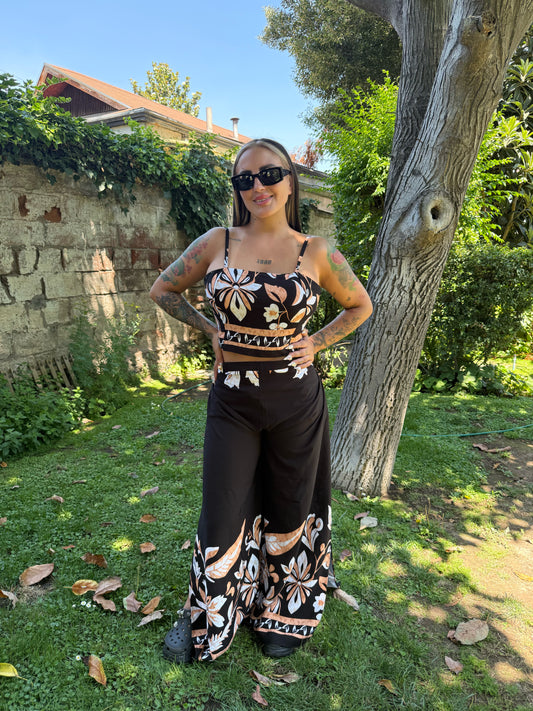 Conjunto HippieChic Negro-Caramelo