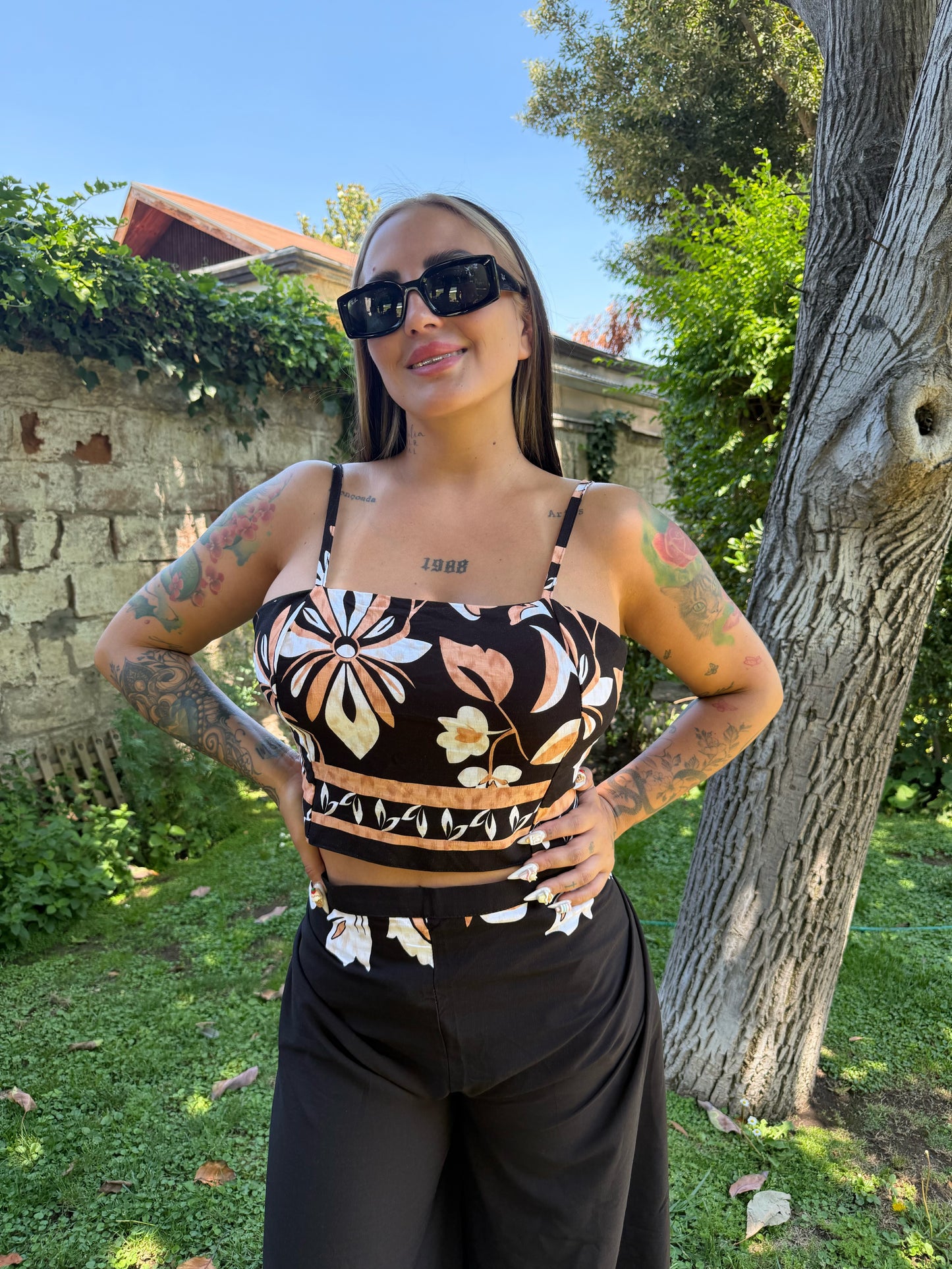 Conjunto HippieChic Negro-Caramelo