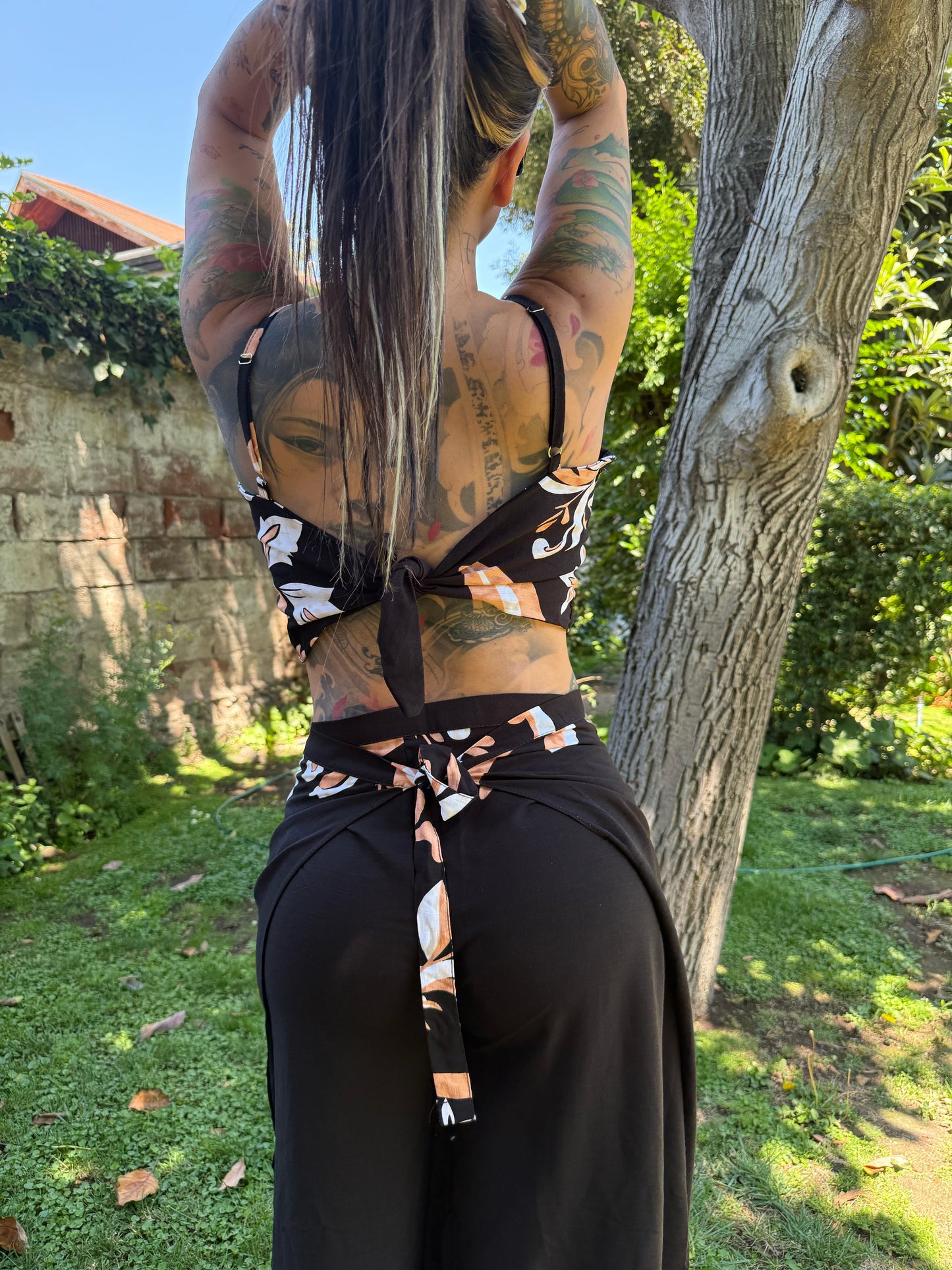 Conjunto HippieChic Negro-Caramelo